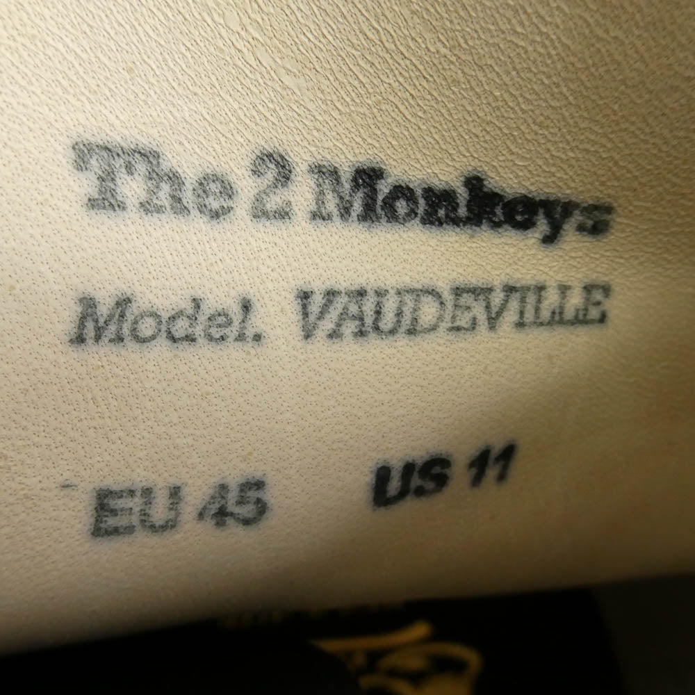 JELADO ジェラード The 2 Monkeys vaudeville ザ トゥーモンキーズ ヴォードビル 茶芯 ホースハイド ワーク ブーツ ブラック系 US11【新古品】【未使用】【中古】