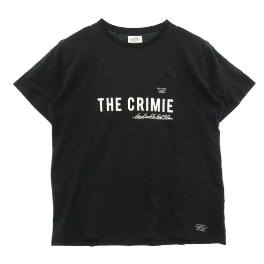 CRIMIE クライミー CR1-02A1-CS17 フロント ロゴ プリント 半袖 Tシャツ カットソー ブラック系 XXL【中古】