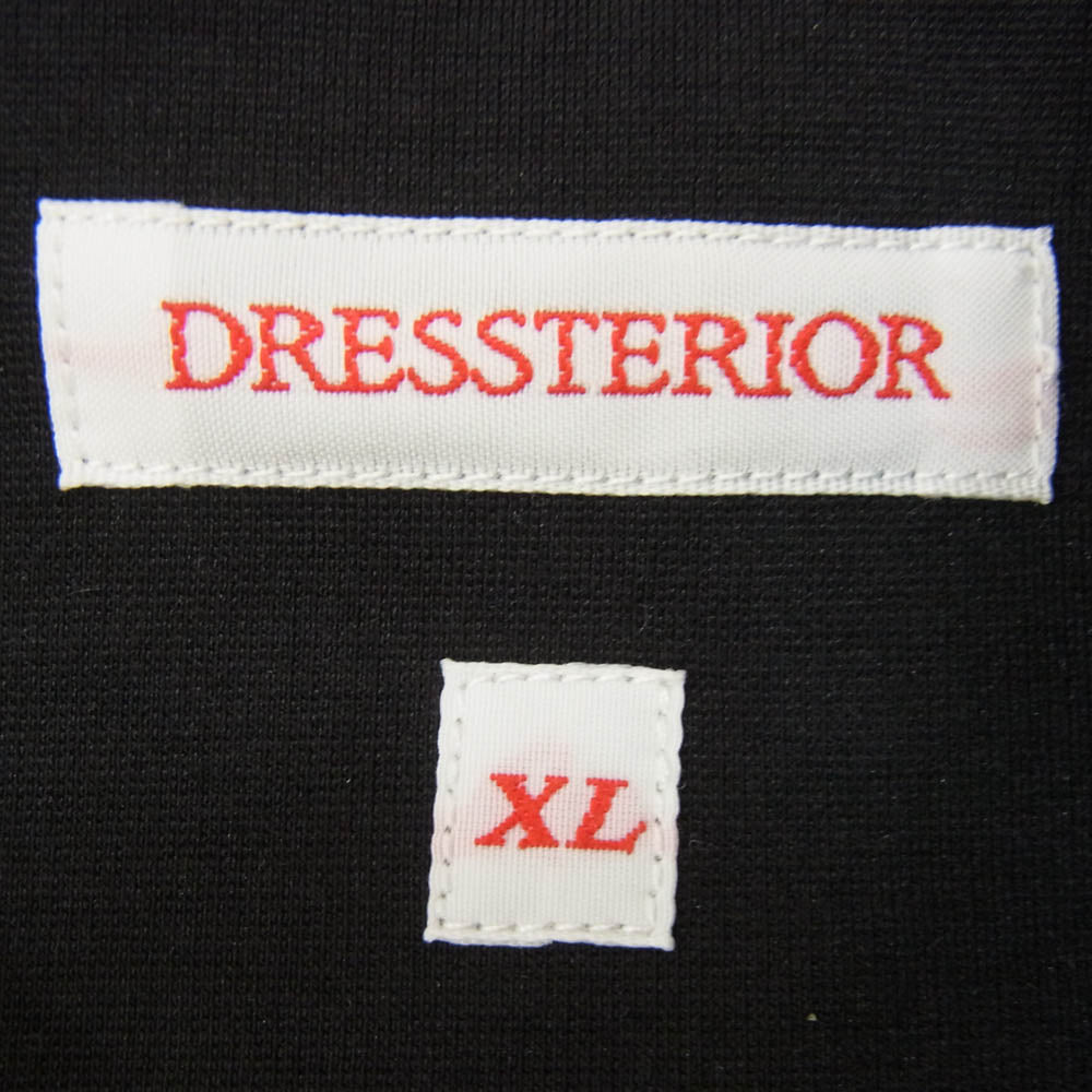 DRESSTERIOR ドレステリア ストレッチポンチ MA-1 ジップアップ ジャケット ブラック系 XL【中古】