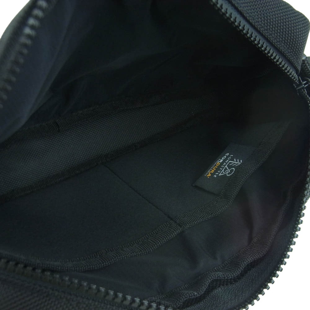 ロハスタイル CORDURA バリスティック ショルダー バック ブラック系【美品】【中古】