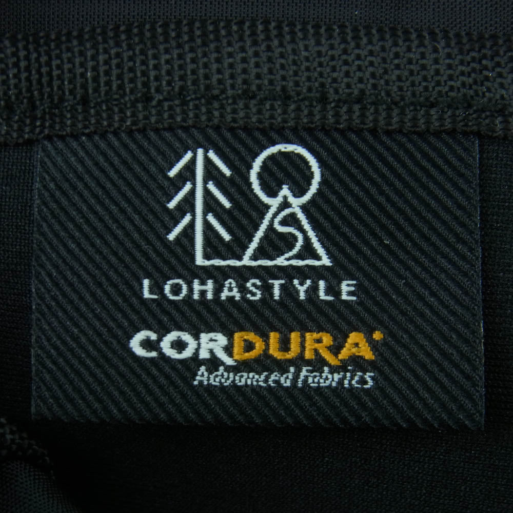 ロハスタイル CORDURA バリスティック ショルダー バック ブラック系【美品】【中古】
