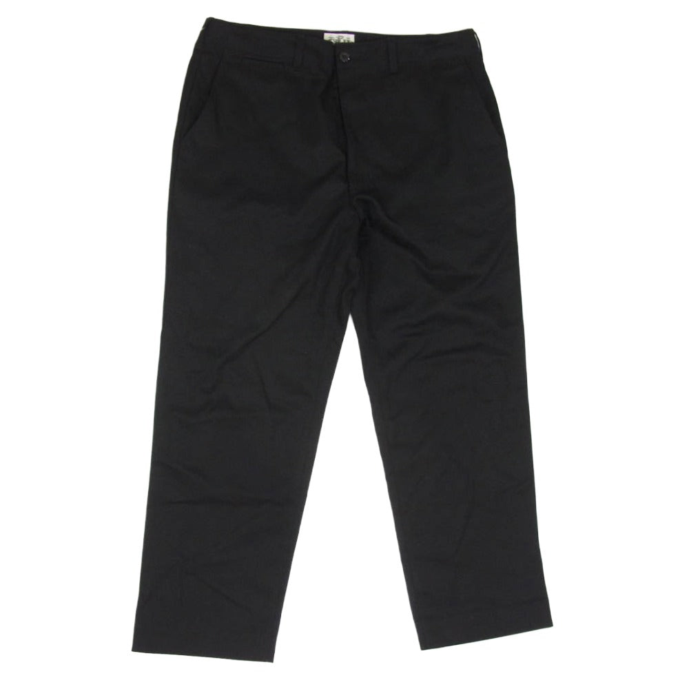 CALEE キャリー 03-6418-6033 T/C TWILL CHINO TROUSERS ストレート チノ トラウザー パンツ ブラック系 XL【中古】