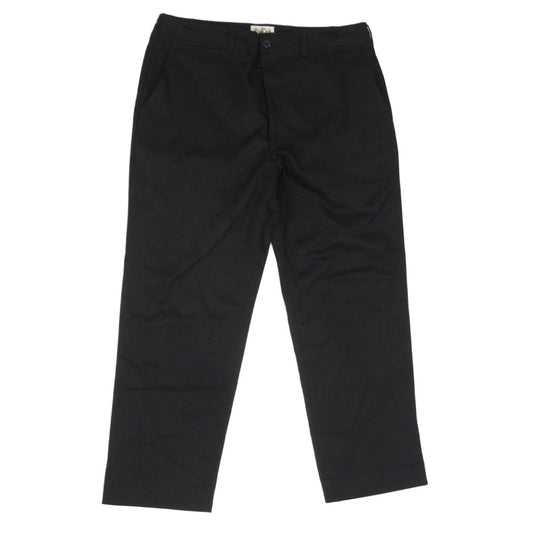 CALEE キャリー 03-6418-6033 T/C TWILL CHINO TROUSERS ストレート チノ トラウザー パンツ ブラック系 XL【中古】
