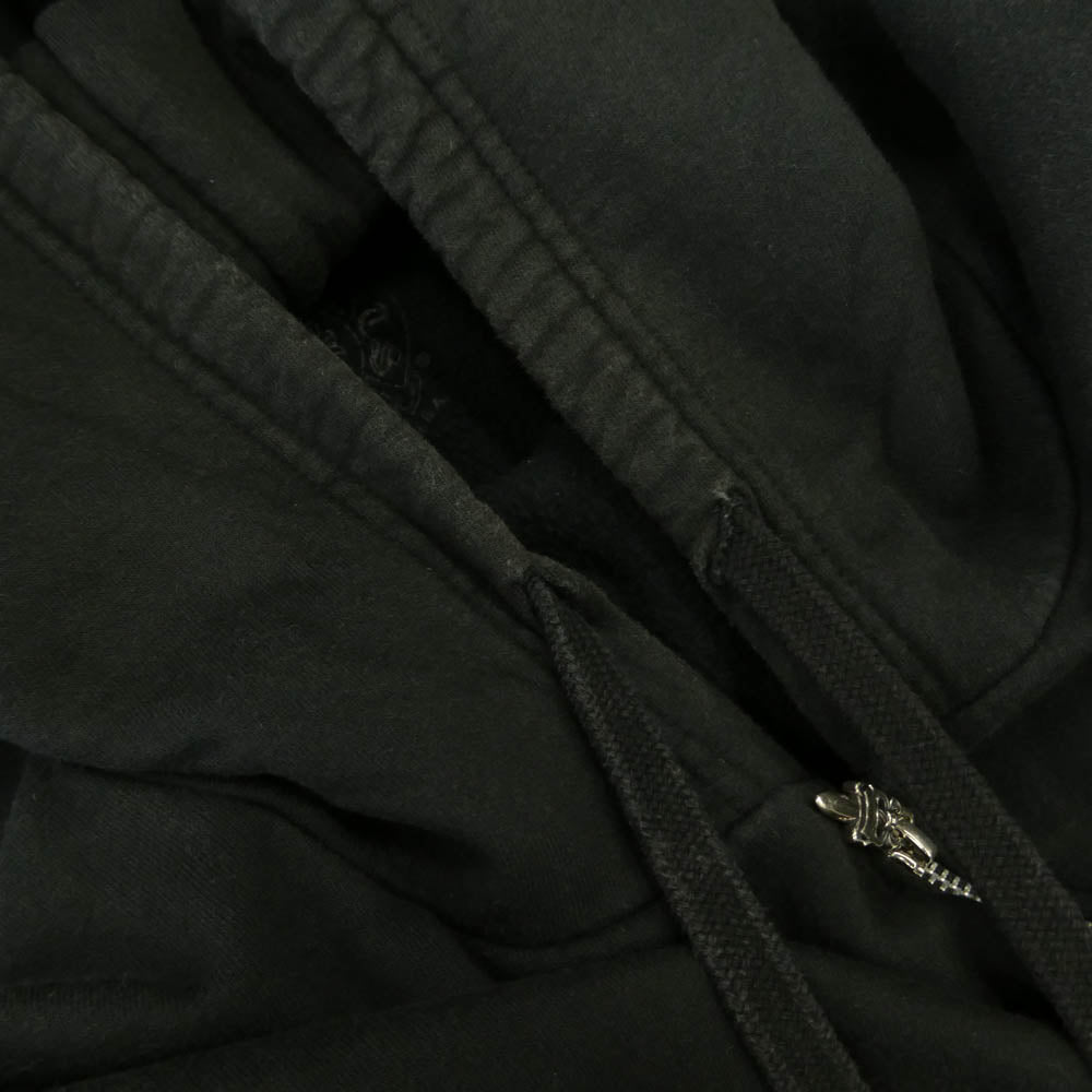 CHROME HEARTS クロムハーツ（原本無） SWTSHRT HD ZIP OSAKA 大阪限定 ホースシュープリント ダガー ジップ パーカー フーディー ブラック系 L【中古】