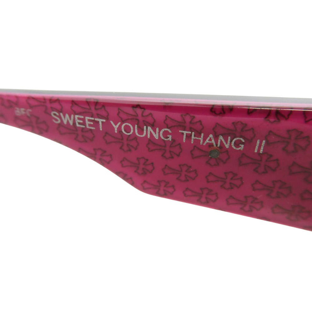 CHROME HEARTS クロムハーツ（原本無） SWEET YOUNG THANG II サングラス アイウェア ブラック系 ピンク系【中古】