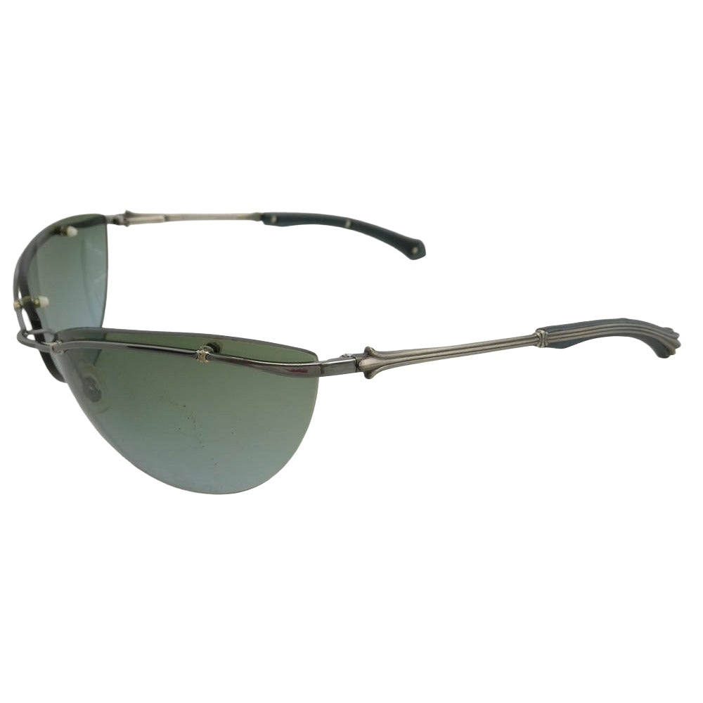 CHROME HEARTS クロムハーツ（原本無） FLAMING フレイミング サングラス アイウェア モスグリーン系【中古】