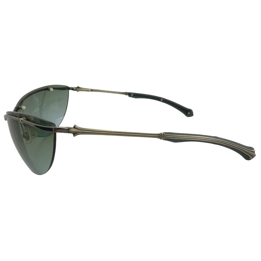 CHROME HEARTS クロムハーツ（原本無） FLAMING フレイミング サングラス アイウェア モスグリーン系【中古】