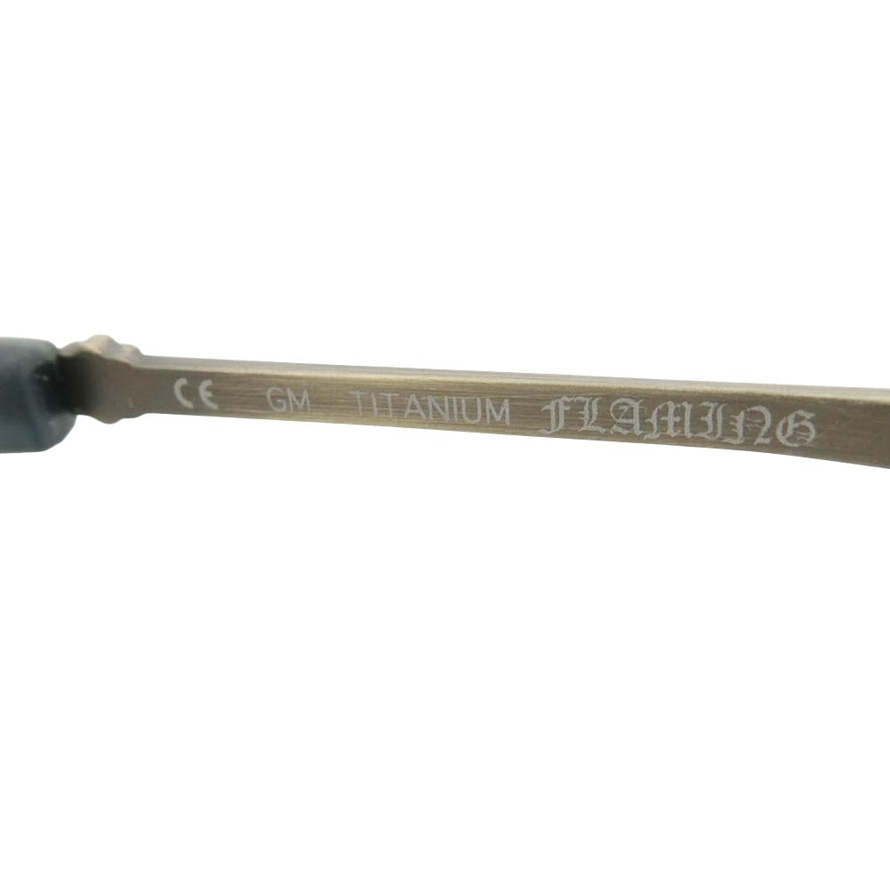 CHROME HEARTS クロムハーツ（原本無） FLAMING フレイミング サングラス アイウェア モスグリーン系【中古】