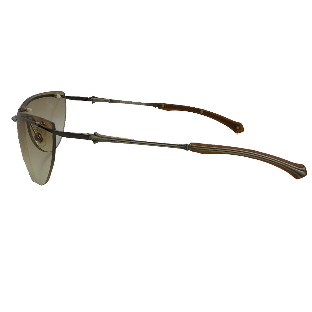 CHROME HEARTS クロムハーツ（原本無） FLAMING フレイミング サングラス アイウェア ブラウン系【中古】