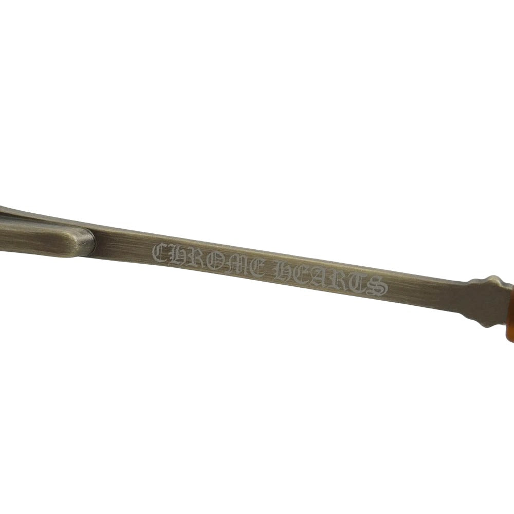 CHROME HEARTS クロムハーツ（原本無） FLAMING フレイミング サングラス アイウェア ブラウン系【中古】