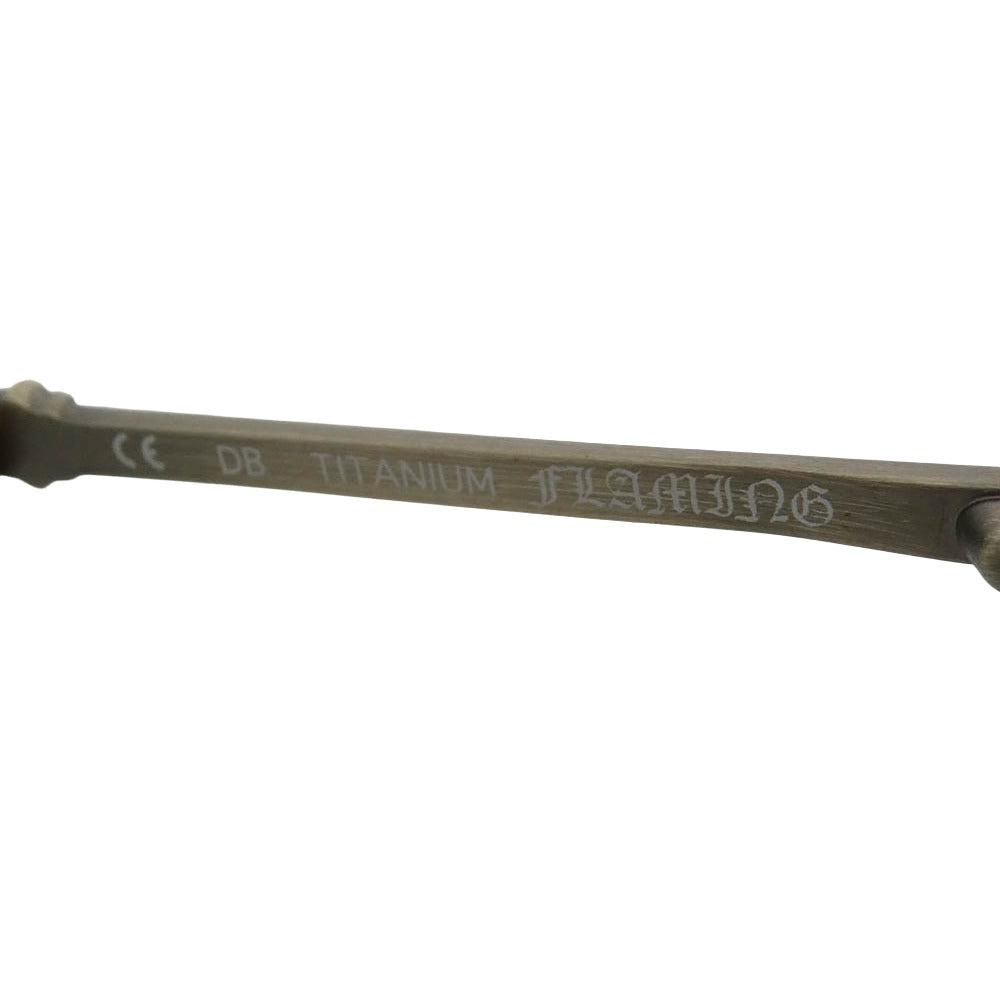 CHROME HEARTS クロムハーツ（原本無） FLAMING フレイミング サングラス アイウェア ブラウン系【中古】