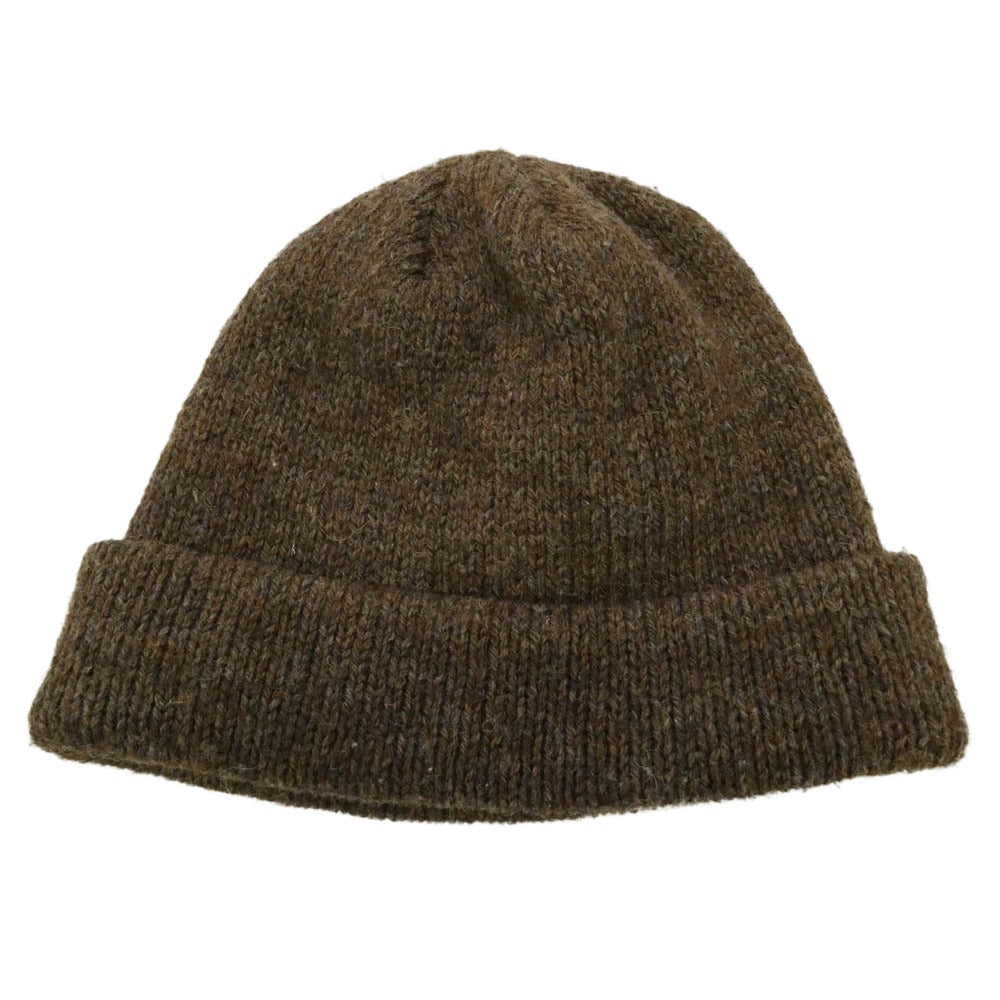 STUSSY ステューシー 90s 00s OLD オールド ロゴ ビーニー ニットキャップ ウールポリエステル ブラウン系【中古】