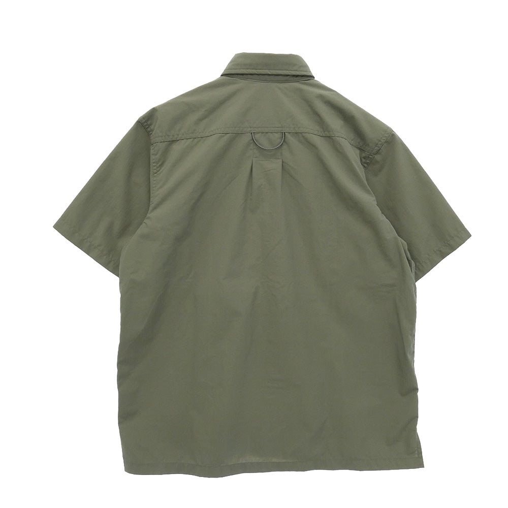 STUSSY ステューシー 90s OLD 20th INTL SURPLUS オールド サープラス 半袖 シャツ カーキ系 S【中古】