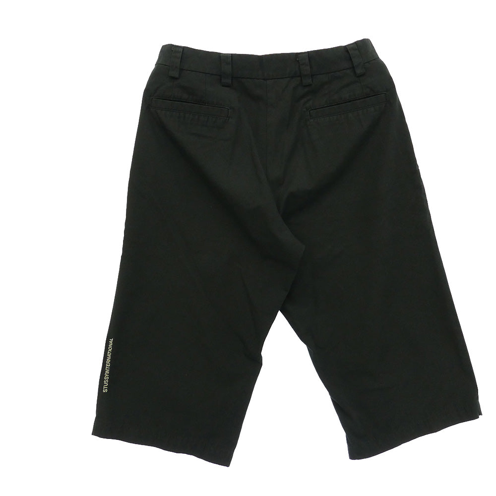 STUSSY ステューシー 90s USA製 紺タグ OLD オールド チノ ショーツ ブラック系 31【中古】