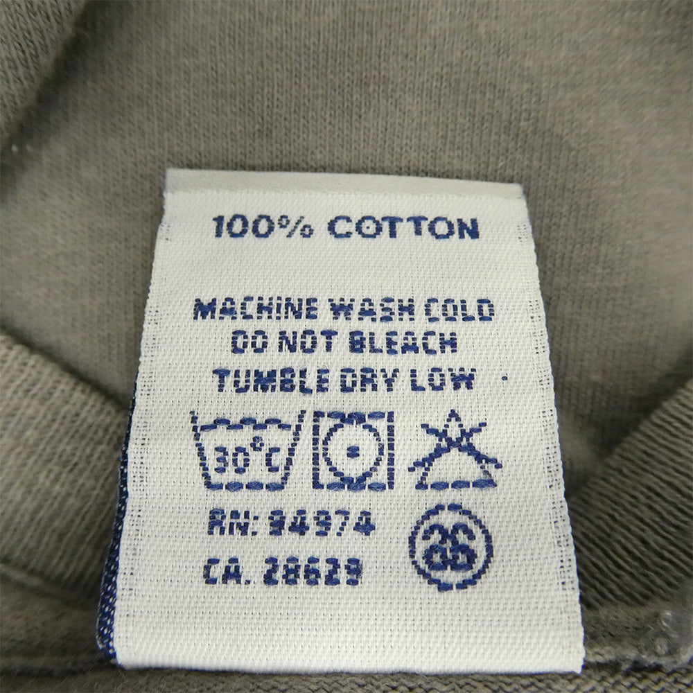 STUSSY ステューシー WTAPS ダブルタップス 90s USA製 銀タグ OLD オールド Drip Technique Tee グラフィック Tシャツ グレー系 M【中古】