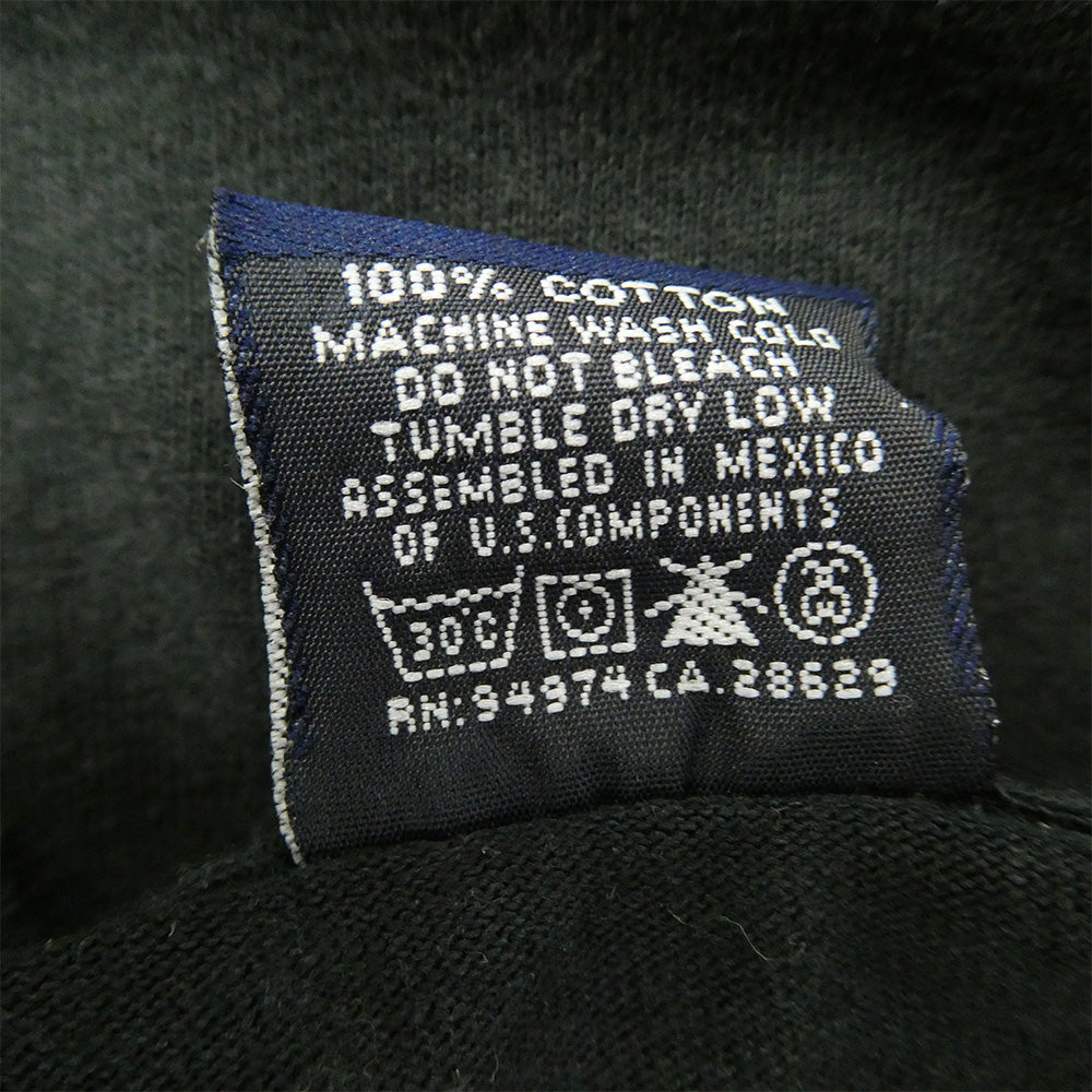 STUSSY ステューシー 90s 紺タグ OLD オールド moonbase tee グラフィック Tシャツ ブラック系 M【中古】