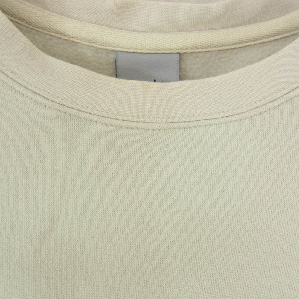 STUSSY ステューシー 90s OLD オールド 銀タグ アーチロゴ クルーネック トレーナー スウェット ベージュ系 S【中古】