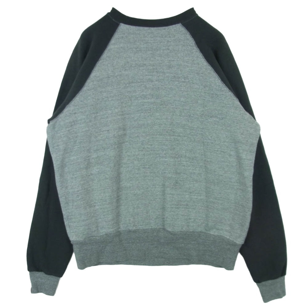 HUMAN MADE ヒューマンメイド 22AW HM24CS040 HEART RAGLAN SWEATSHIRT ハートロゴ ラグラン スウェットシャツ トレーナー グレー系 チャコール系 L【中古】