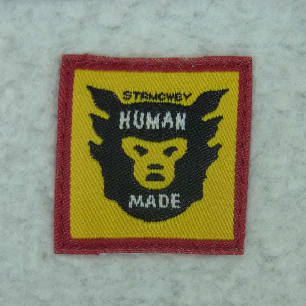 HUMAN MADE ヒューマンメイド 22AW HM24CS040 HEART RAGLAN SWEATSHIRT ハートロゴ ラグラン スウェットシャツ トレーナー グレー系 チャコール系 L【中古】