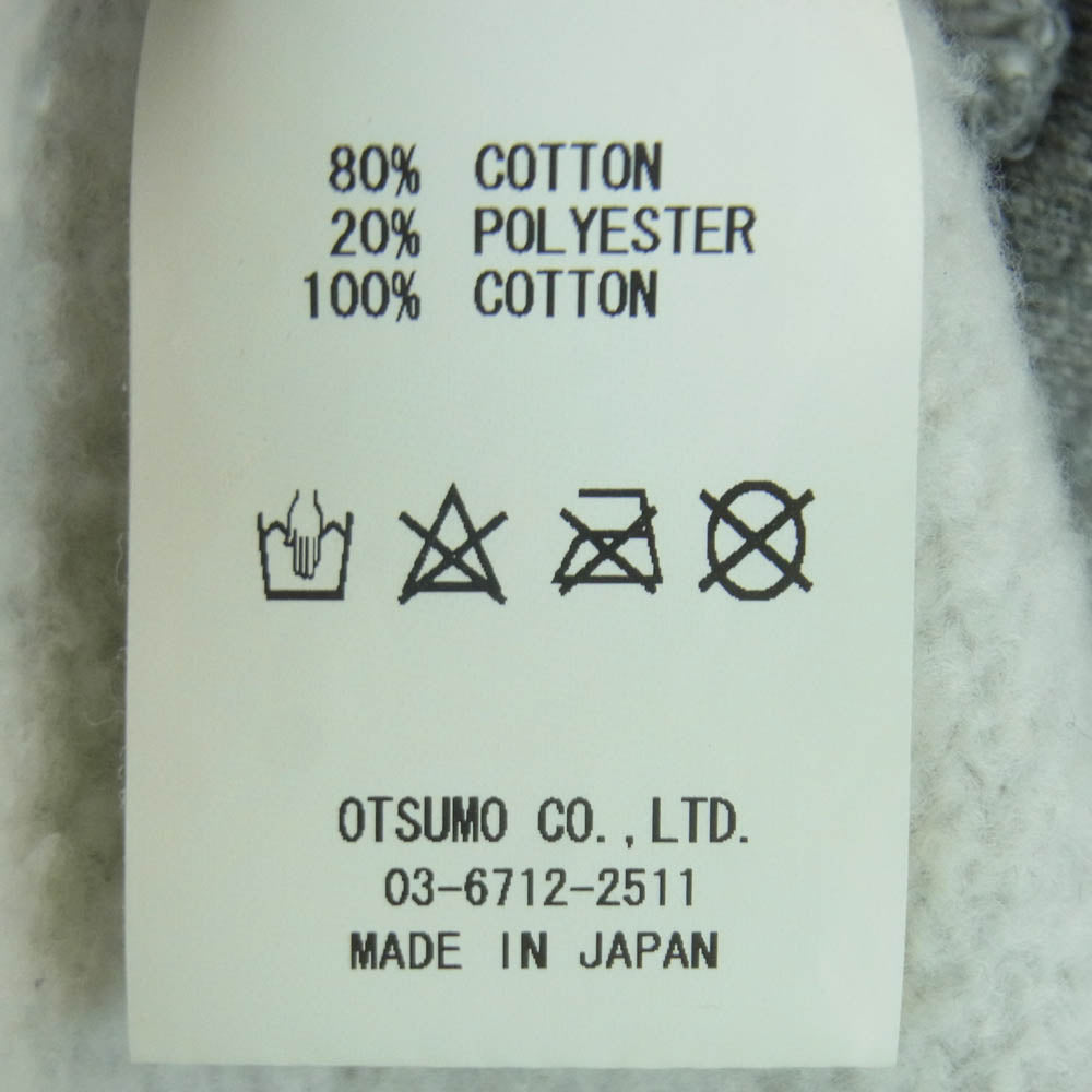 HUMAN MADE ヒューマンメイド 22AW HM24CS040 HEART RAGLAN SWEATSHIRT ハートロゴ ラグラン スウェットシャツ トレーナー グレー系 チャコール系 L【中古】