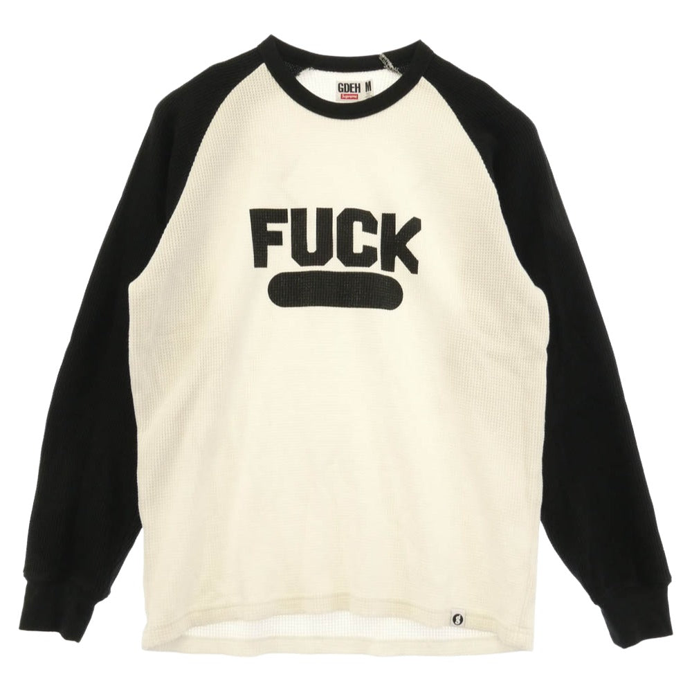 Supreme シュプリーム GOODENOUGH グッドイナフ 25SS x GOODENOUGH Thermal Natural グッドイナフ サーマル ナチュラル 長袖 ラグラン Tシャツ カットソー ホワイト系 ブラック系 M【中古】