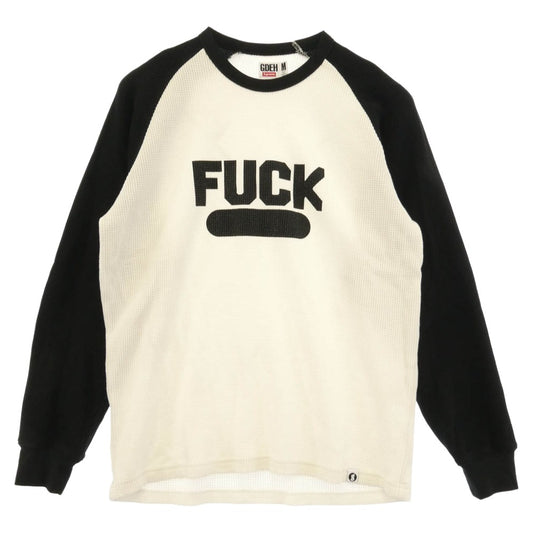 Supreme シュプリーム GOODENOUGH グッドイナフ 25SS x GOODENOUGH Thermal Natural グッドイナフ サーマル ナチュラル 長袖 ラグラン Tシャツ カットソー ホワイト系 ブラック系 M【中古】
