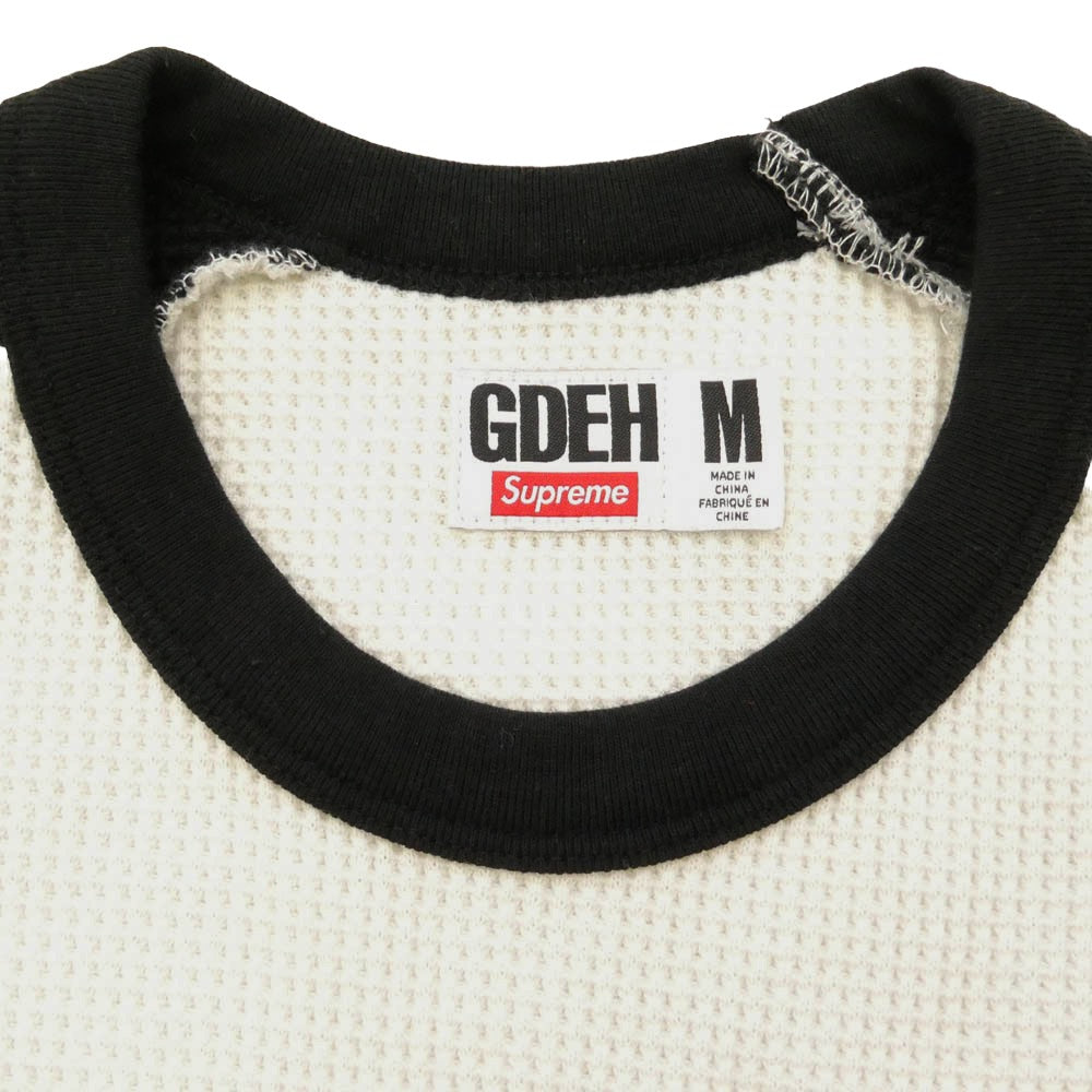 Supreme シュプリーム GOODENOUGH グッドイナフ 25SS x GOODENOUGH Thermal Natural グッドイナフ サーマル ナチュラル 長袖 ラグラン Tシャツ カットソー ホワイト系 ブラック系 M【中古】