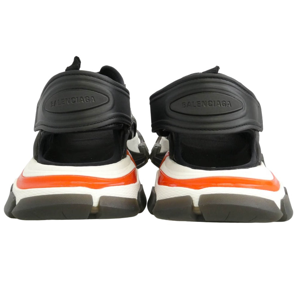 BALENCIAGA バレンシアガ 655954 TRACK SLIDE トラック スライド サンダル ブラック系 27.5【美品】【中古】