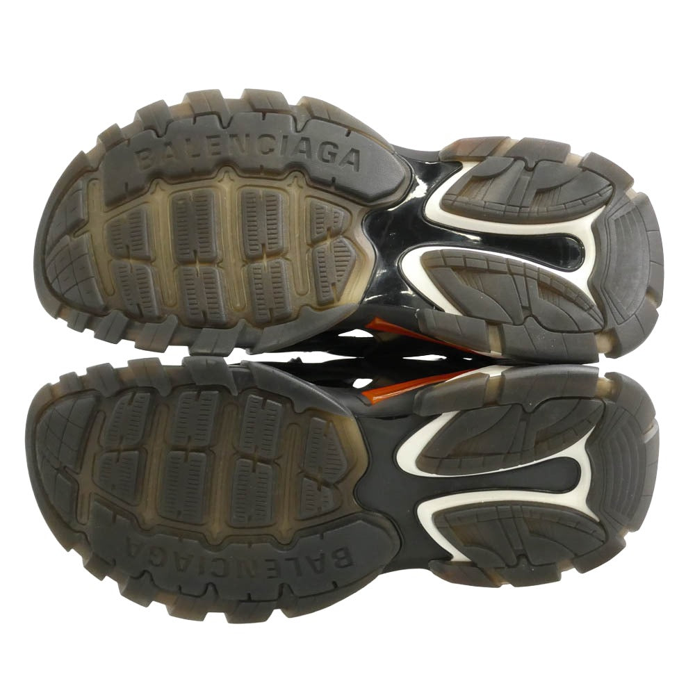 BALENCIAGA バレンシアガ 655954 TRACK SLIDE トラック スライド サンダル ブラック系 27.5【美品】【中古】