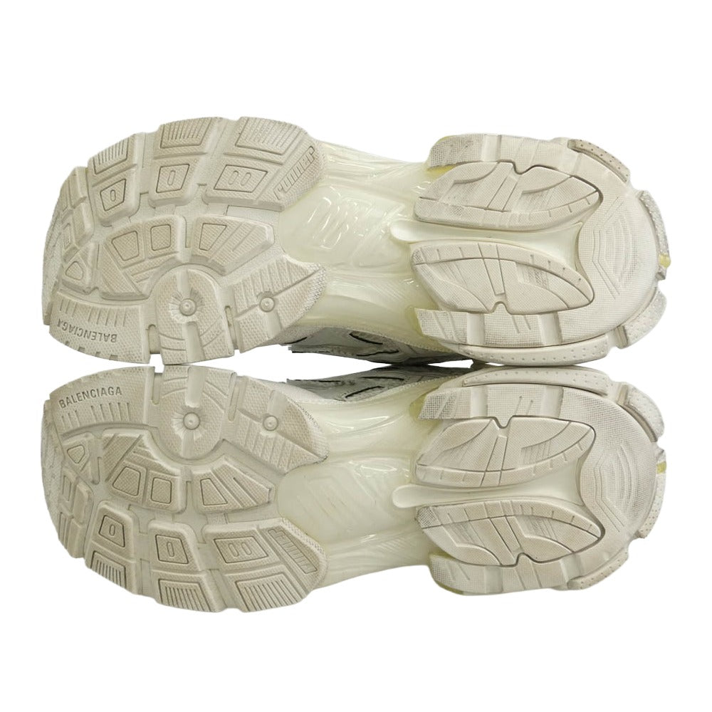 BALENCIAGA バレンシアガ 656065 RUNNER ランナー レザー メッシュ スニーカー ホワイト系 27.5【中古】