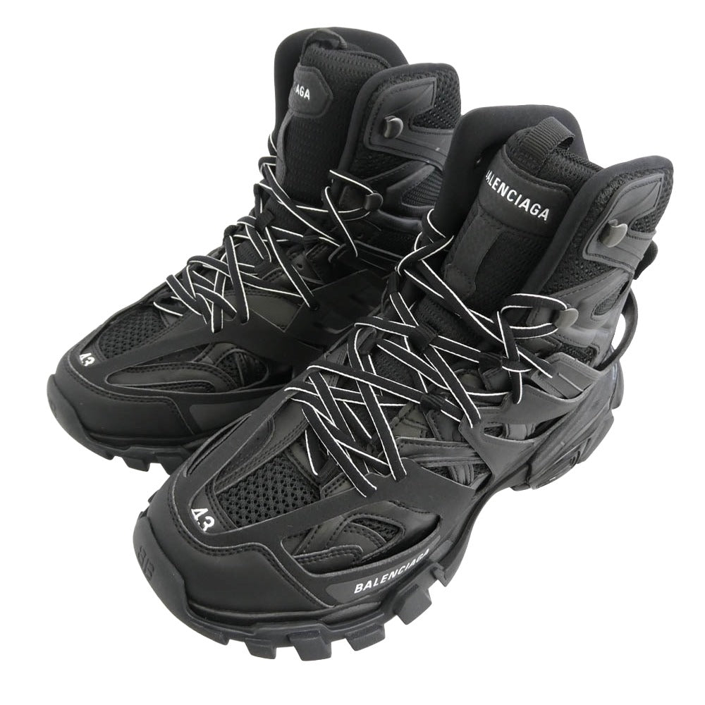 BALENCIAGA バレンシアガ 654867 TRACK HIKE トラック ハイカット スニーカー ブラック系 28.5【極上美品】【中古】