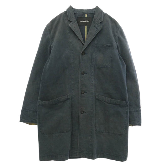 PHENOMENON フェノメノン ILLJKT-328 Herringbone Coat JKT ヘリンボーンツイル コート ジャケット ネイビー系 L【中古】