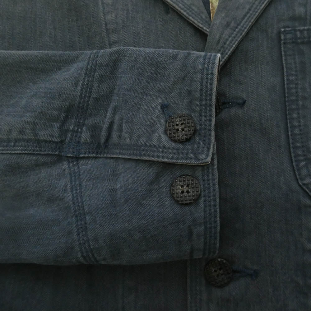 PHENOMENON フェノメノン ILLJKT-328 Herringbone Coat JKT ヘリンボーンツイル コート ジャケット ネイビー系 L【中古】