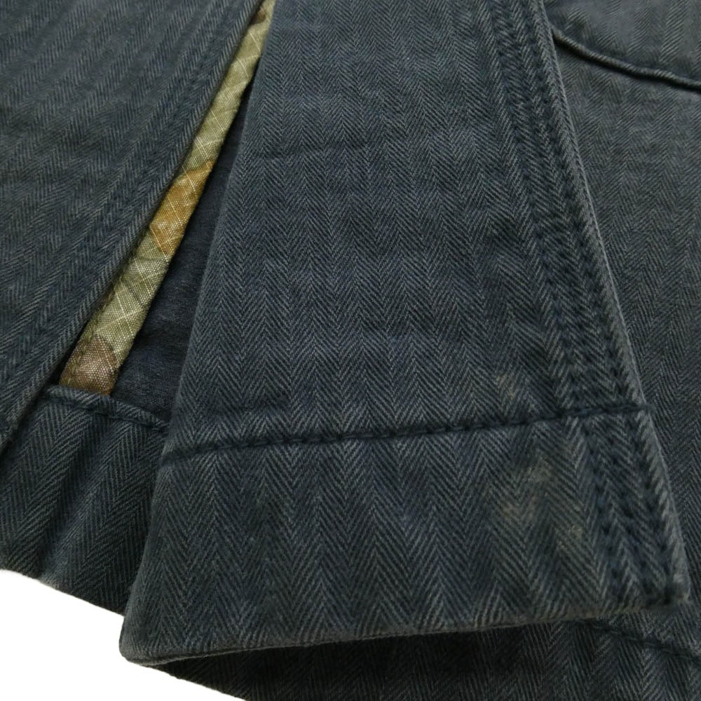 PHENOMENON フェノメノン ILLJKT-328 Herringbone Coat JKT ヘリンボーンツイル コート ジャケット ネイビー系 L【中古】