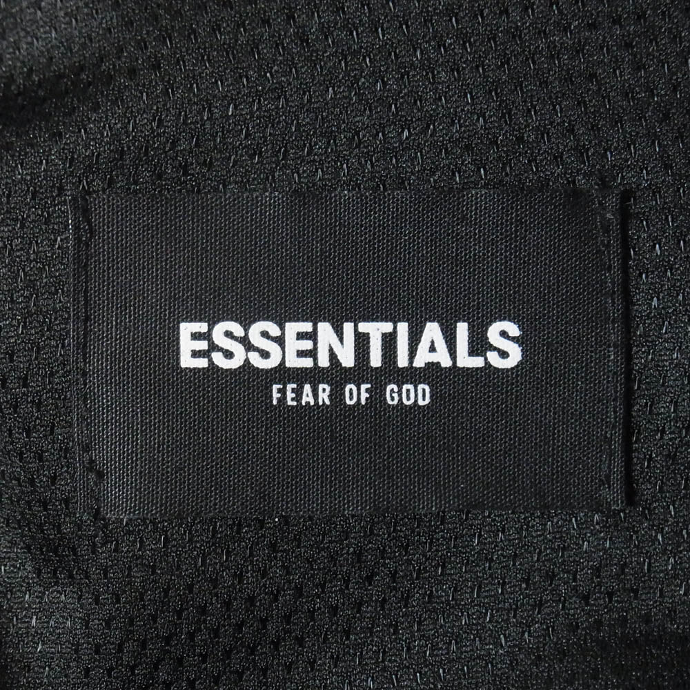 FEAR OF GOD フィアオブゴッド ESSENTIALS エッセンシャルズ ナイロン ロゴ プリント コーチ ジャケット ブラック系 M【中古】