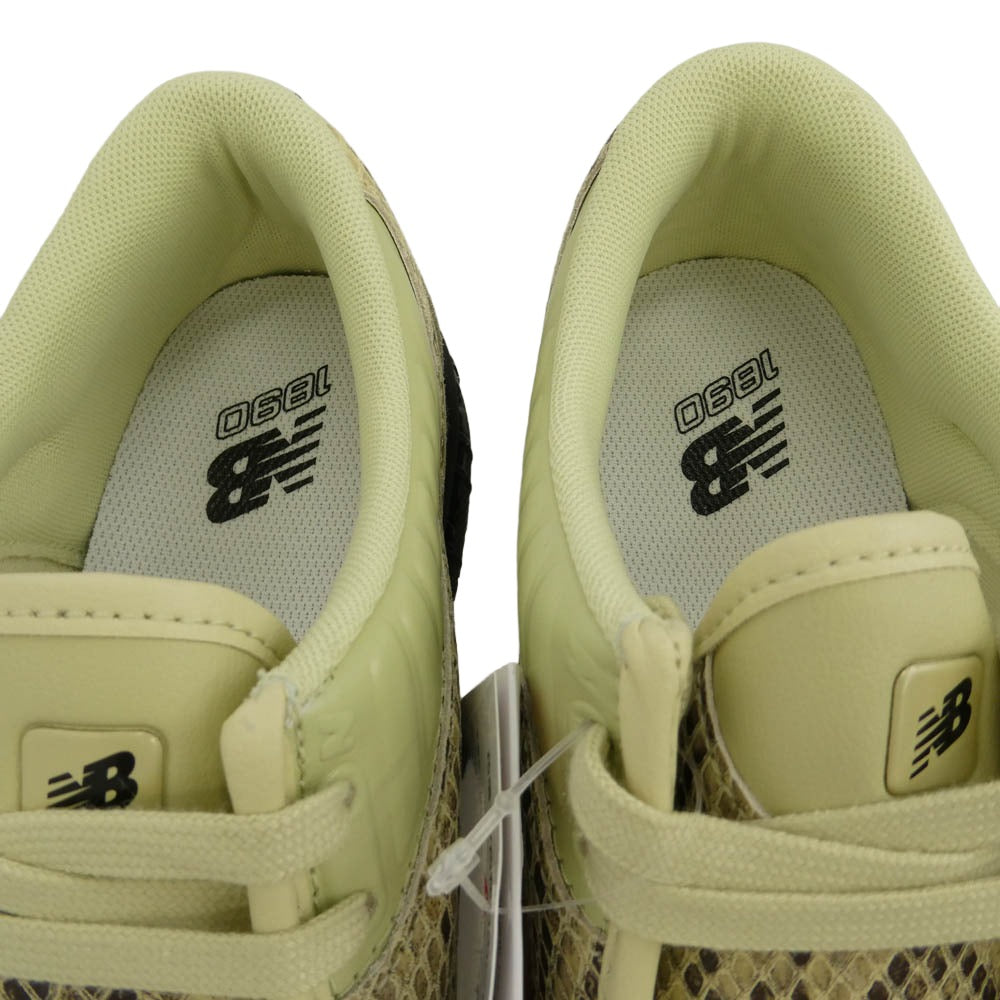 NEW BALANCE ニューバランス 26SS U18907P8 1890A Snakeskin Morel スネークスキン モレル スニーカー ライトグリーン系 ブラック系 27cm【新古品】【未使用】【中古】