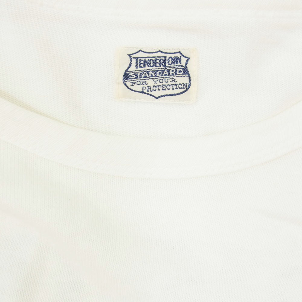 TENDERLOIN テンダーロイン バックプリント ポケット Tシャツ ショートスリーブ 半袖 カットソー オフホワイト系 S【中古】