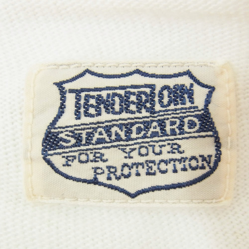 TENDERLOIN テンダーロイン バックプリント ポケット Tシャツ ショートスリーブ 半袖 カットソー オフホワイト系 S【中古】