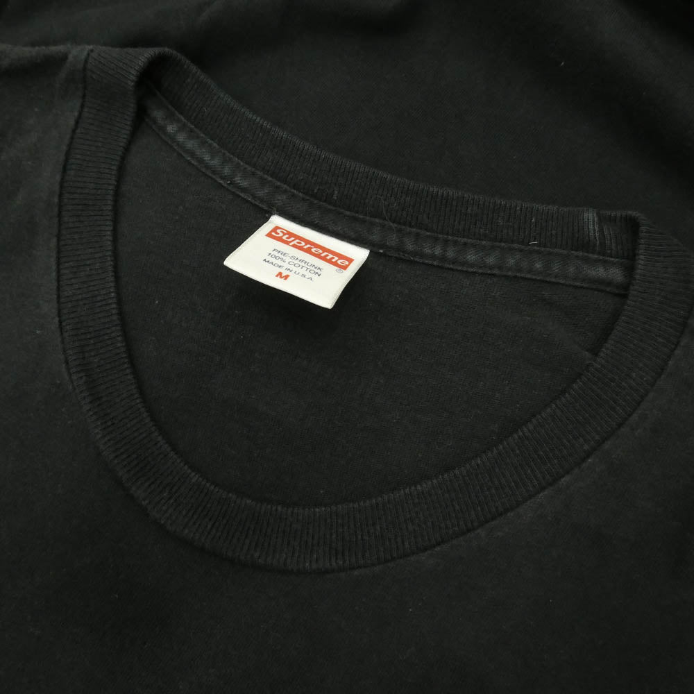 Supreme シュプリーム 17AW × Andres Serrano アンドレスセラーノ Piss Christ Tee キリスト プリント Tシャツ 半袖 カットソー ブラック系 M【中古】
