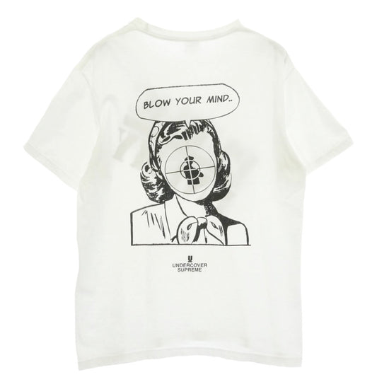 Supreme シュプリーム UNDERCOVER アンダーカバー 18SS × UNDERCOVER アンダーカバー × PUBLIC ENEMY パブリック・エナミー Blow Your Mind Tee プリント Tシャツ 半袖 カットソー ホワイト系 M【中古】