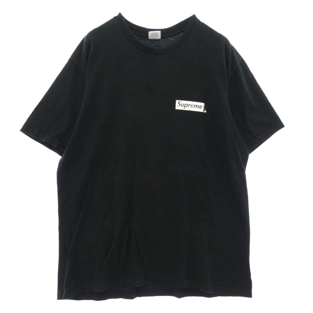 Supreme シュプリーム 21SS Spiral Tee スパイラル ロゴプリント Tシャツ 半袖 カットソー ブラック系 L【中古】