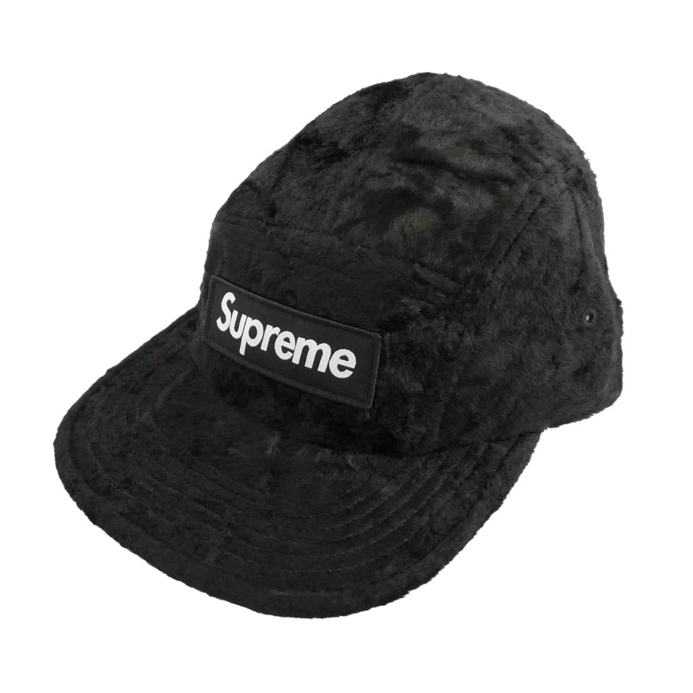 Supreme シュプリーム GOODENOUGH グッドイナフ 25SS × GOODENOUGH グッドイナフ Crushed Rayon Camp Cap クラッシュ レーヨン キャンプ キャップ ブラック系 58cm【中古】