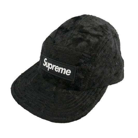 Supreme シュプリーム GOODENOUGH グッドイナフ 25SS × GOODENOUGH グッドイナフ Crushed Rayon Camp Cap クラッシュ レーヨン キャンプ キャップ ブラック系 58cm【中古】