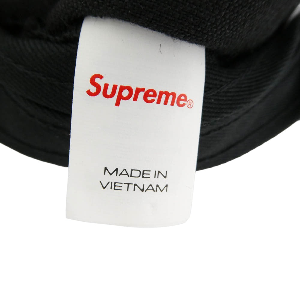 Supreme シュプリーム GOODENOUGH グッドイナフ 25SS × GOODENOUGH グッドイナフ Crushed Rayon Camp Cap クラッシュ レーヨン キャンプ キャップ ブラック系 58cm【中古】