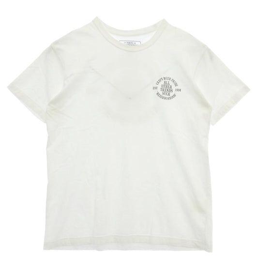 NEIGHBORHOOD ネイバーフッド ALL OTHER TRENDS SUCK 半袖 Tシャツ カットソー オフホワイト系 M【中古】