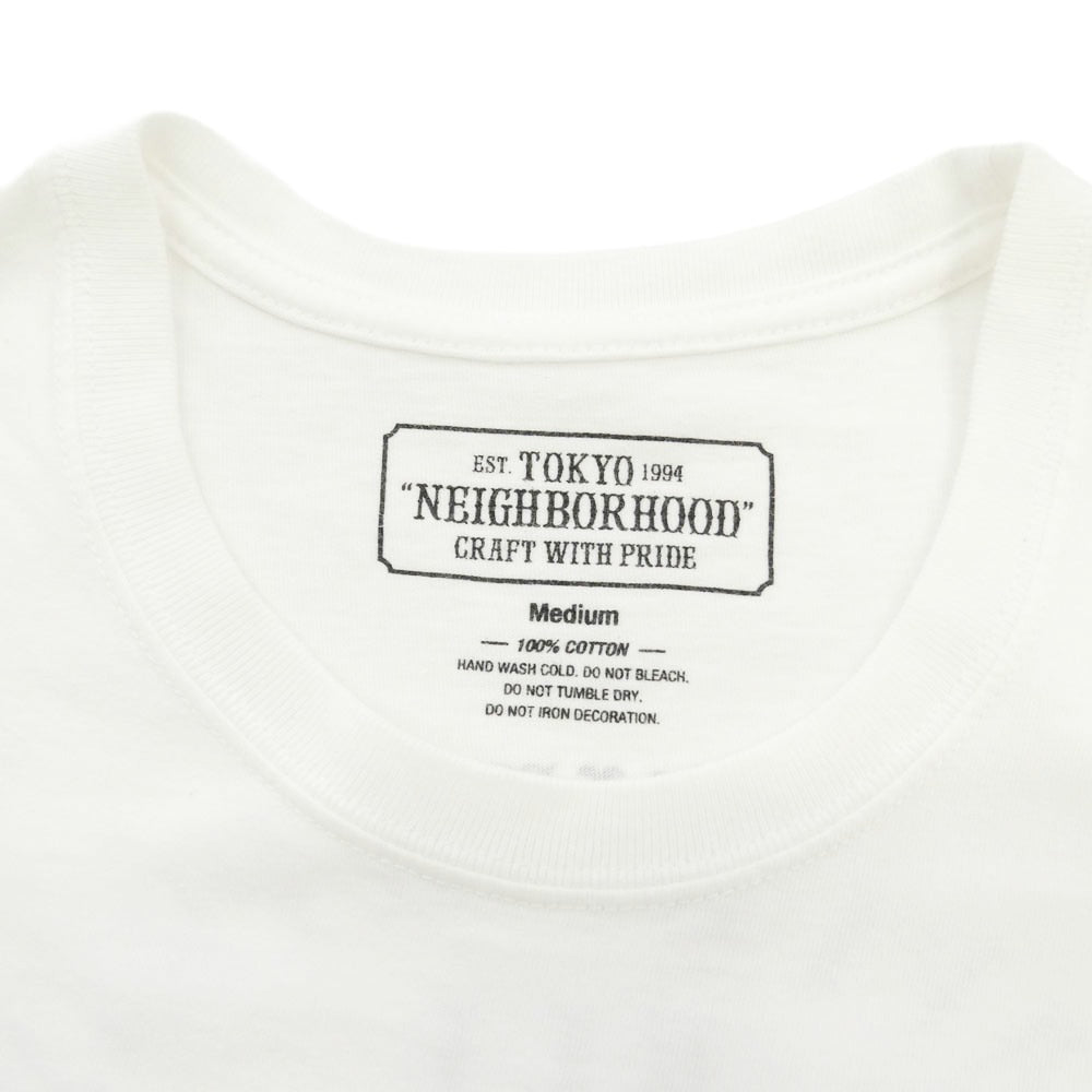 NEIGHBORHOOD ネイバーフッド ALL OTHER TRENDS SUCK 半袖 Tシャツ カットソー オフホワイト系 M【中古】