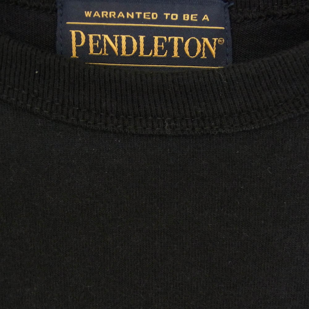NEIGHBORHOOD ネイバーフッド PENDLETON ペンドルトン 2221508N-CSM01S LS Crewneck Pocket T-Shirt クルーネック ロングスリーブ カットソー 長袖 Tシャツ ブラック系 M【中古】