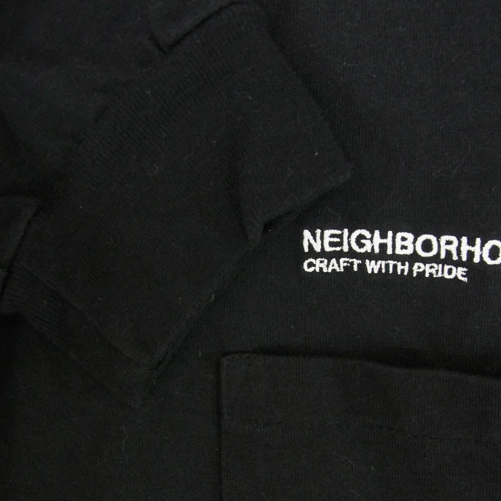 NEIGHBORHOOD ネイバーフッド PENDLETON ペンドルトン 2221508N-CSM01S LS Crewneck Pocket T-Shirt クルーネック ロングスリーブ カットソー 長袖 Tシャツ ブラック系 M【中古】