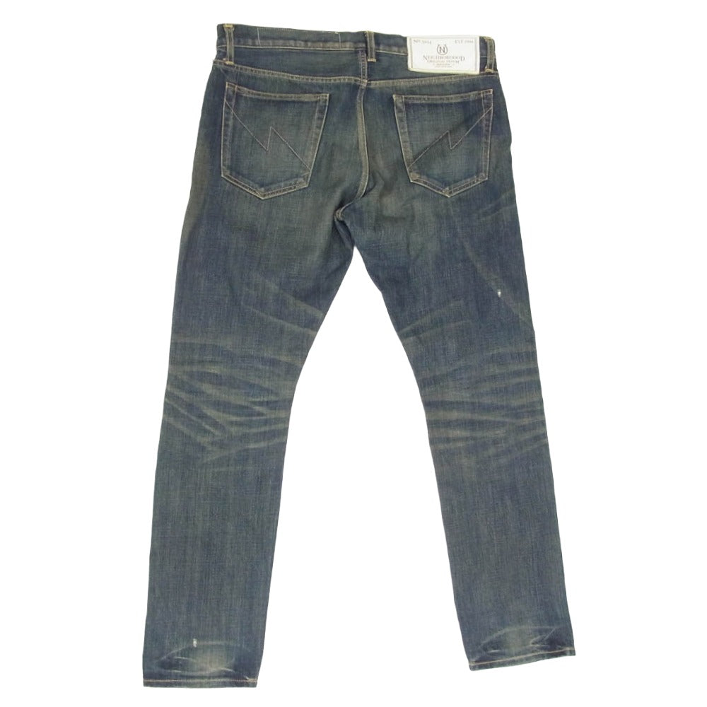 NEIGHBORHOOD ネイバーフッド 17AW 172DCNH-PTM15 WASHED DP NARROW ディープ・ナロー デニム パンツ インディゴブルー系 L【中古】
