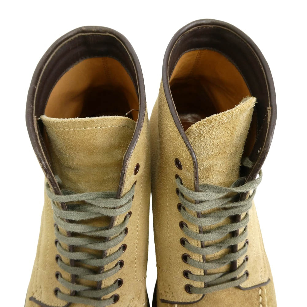 NEIGHBORHOOD ネイバーフッド 16AW 162MKNH-FW02 M-41 W.B.SUEDE レースアップ スエード ブーツ ベージュ系 US9【中古】